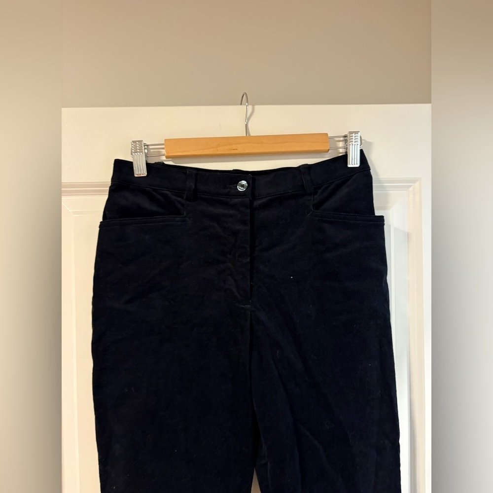 NWT Laura Petites Black Corduroy Flare Pants in size 2 - Picture 3 of 8